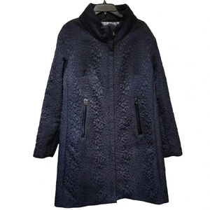 Creenstone Women Long Coat Blue Size 44